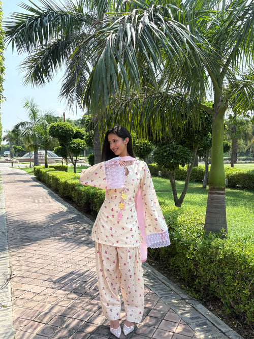 Pari Cotton Farshi Suit Set (3 Piece Set)