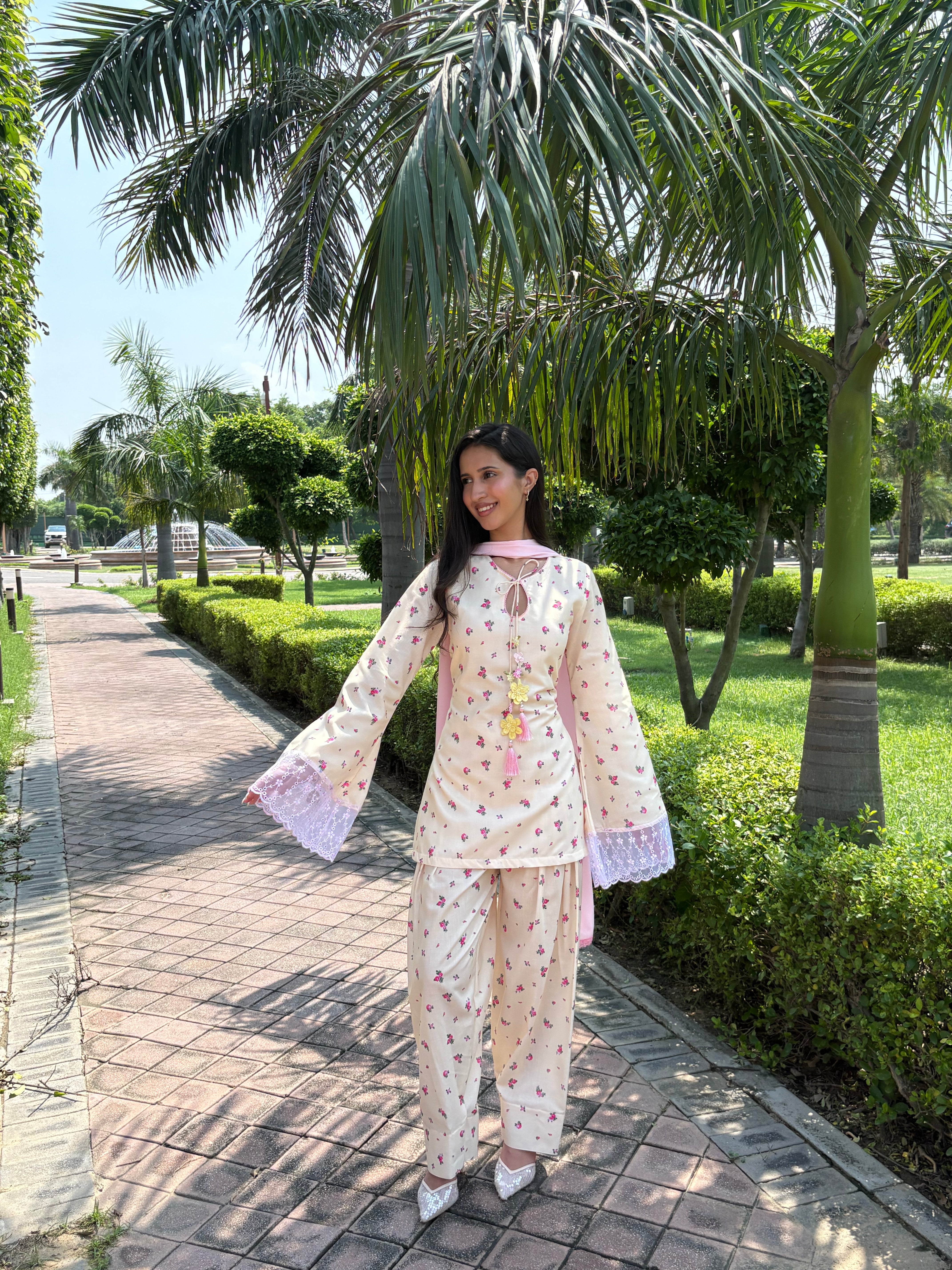 Pari Cotton Farshi Suit Set (3 Piece Set)