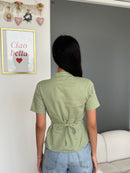 Keyhole Top in Matcha