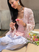 Masakali Farshi Suit Set in Chantilly Lace (2 Piece Set)