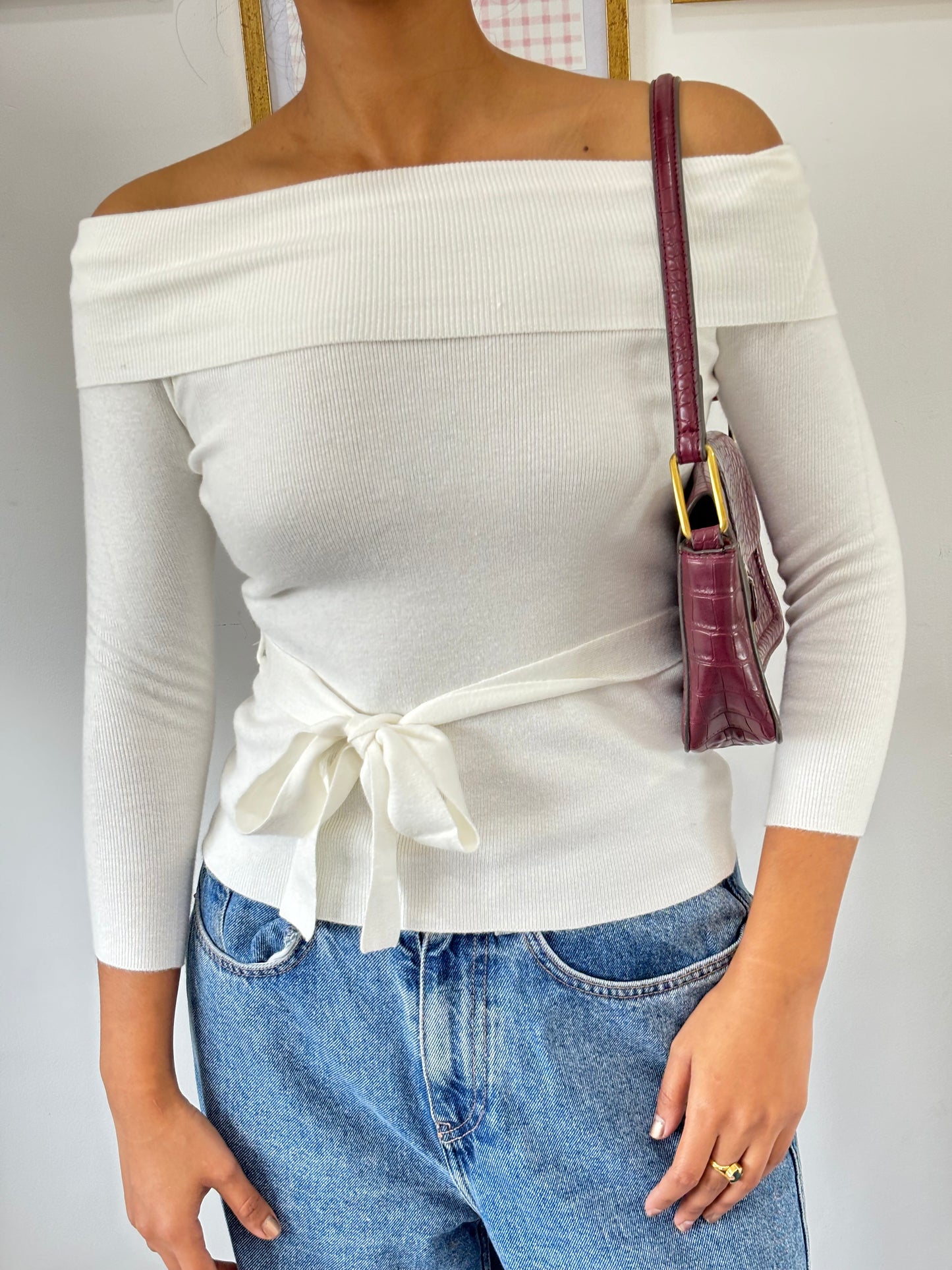 Emily Off-Shoulder Top (XS-M)