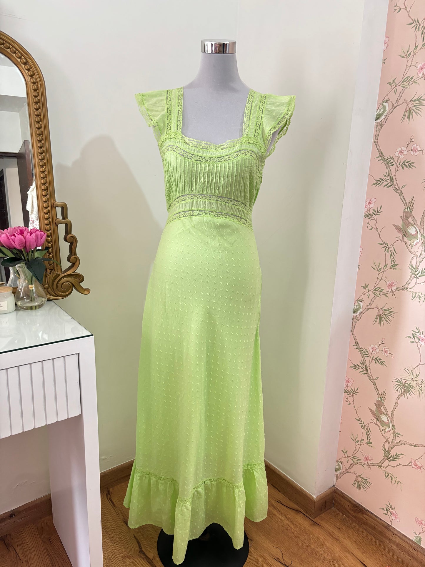 Green Lace Dress (XXS-2XL)