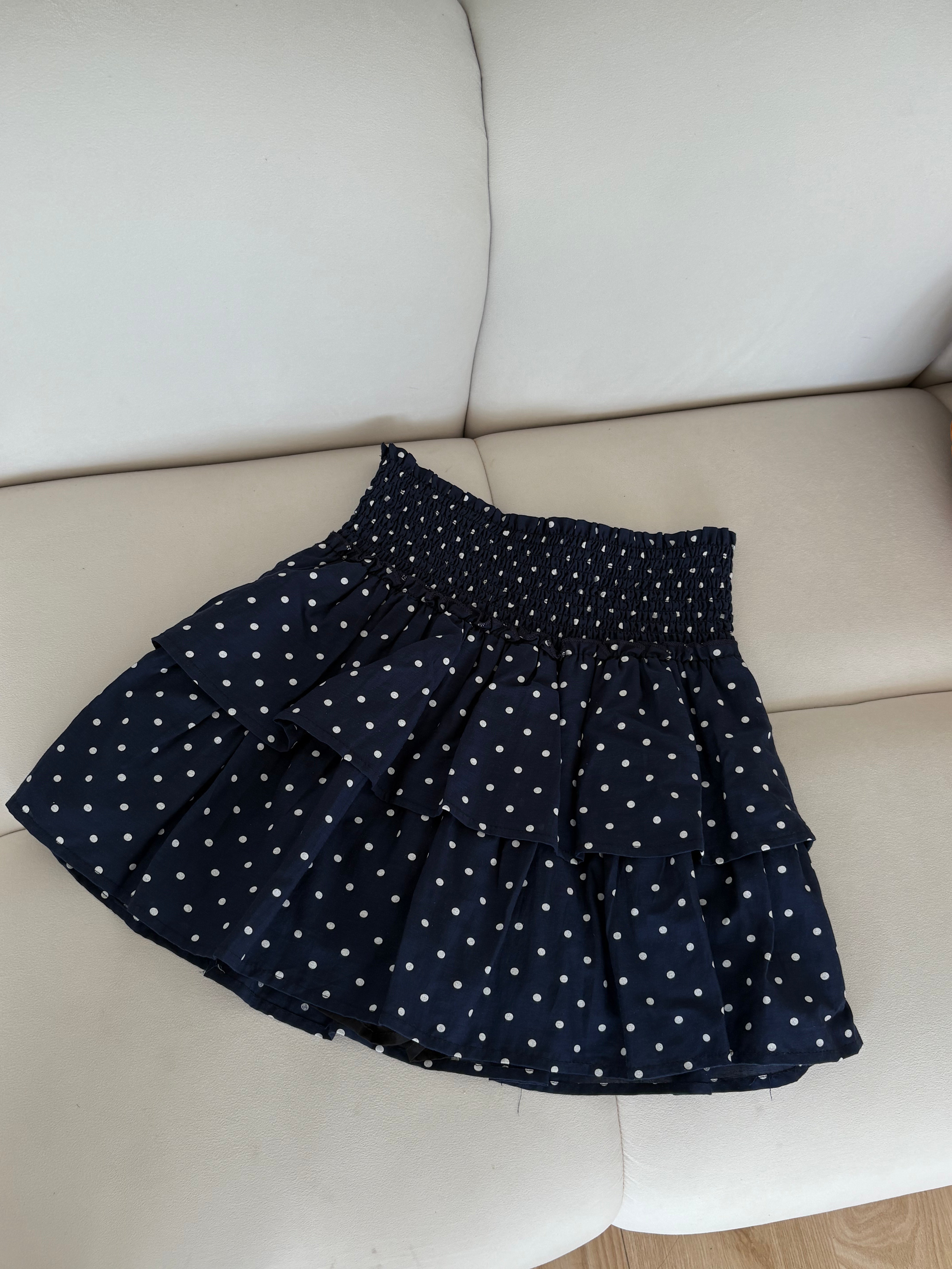 Bella Eyelet Skort in Polka Dot