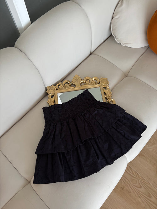 Bella Eyelet Skort in Black