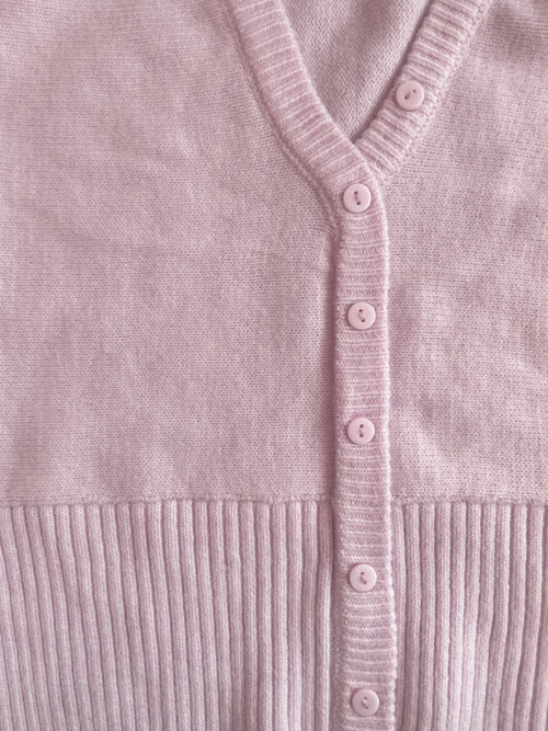 Cinched Cardigan in Blush