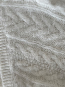Cable Knit Bolero in Cream
