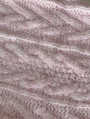 Cable Knit Bolero in Blush