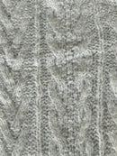Cable Knit Bolero in Grey
