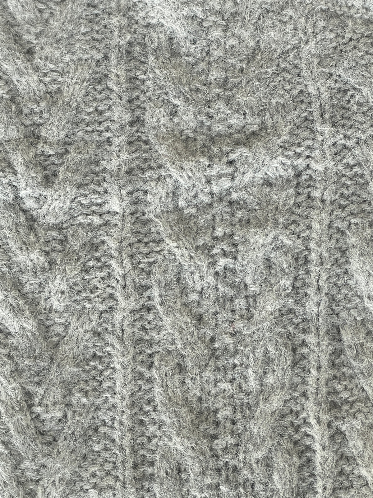 Cable Knit Bolero in Grey