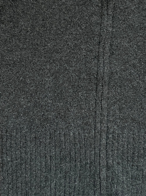 Softest Knit Zipper in Dark Grey