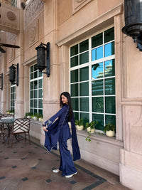 Pari Suit Set in Navy Blue