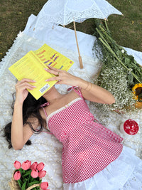 Lucy Top in Red Gingham