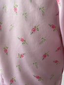 Lucine Satin Dress in Pink Floral - SAMPLE