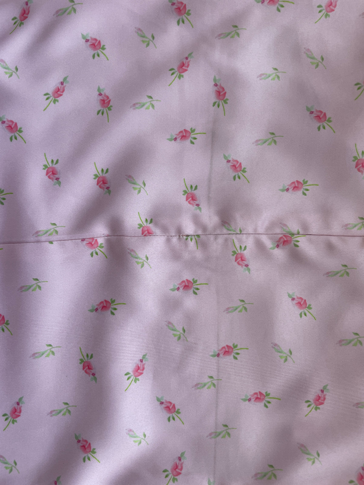 Lucine Satin Dress in Pink Floral - SAMPLE