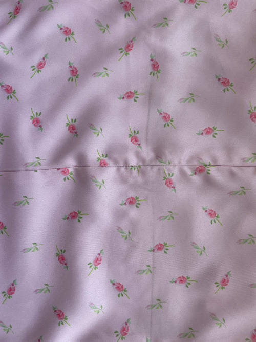 Lucine Satin Dress in Pink Floral - SAMPLE