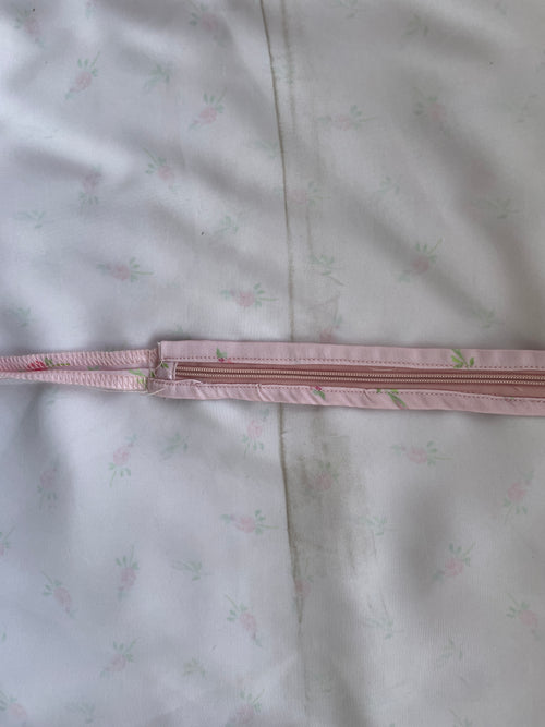 Lucine Satin Dress in Pink Floral - SAMPLE