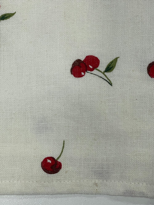Eleanor Mini Skirt in Cherry (with tie) - SAMPLE