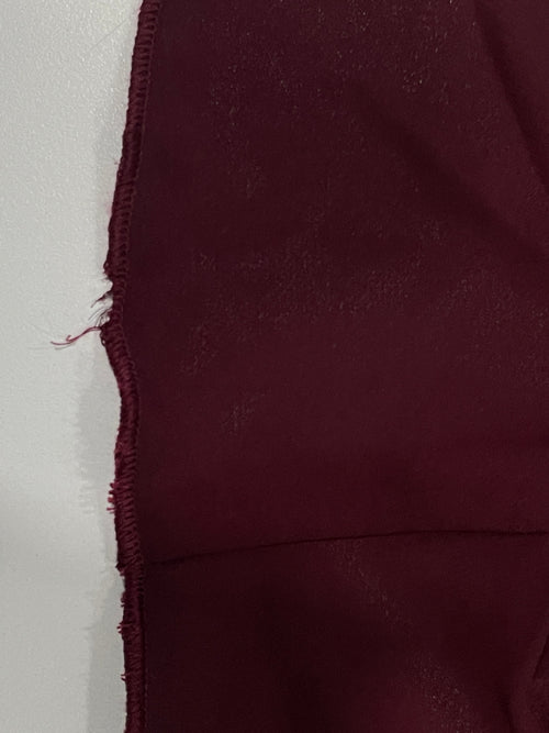 Juliette Ruffle Top in Burgundy - SAMPLE