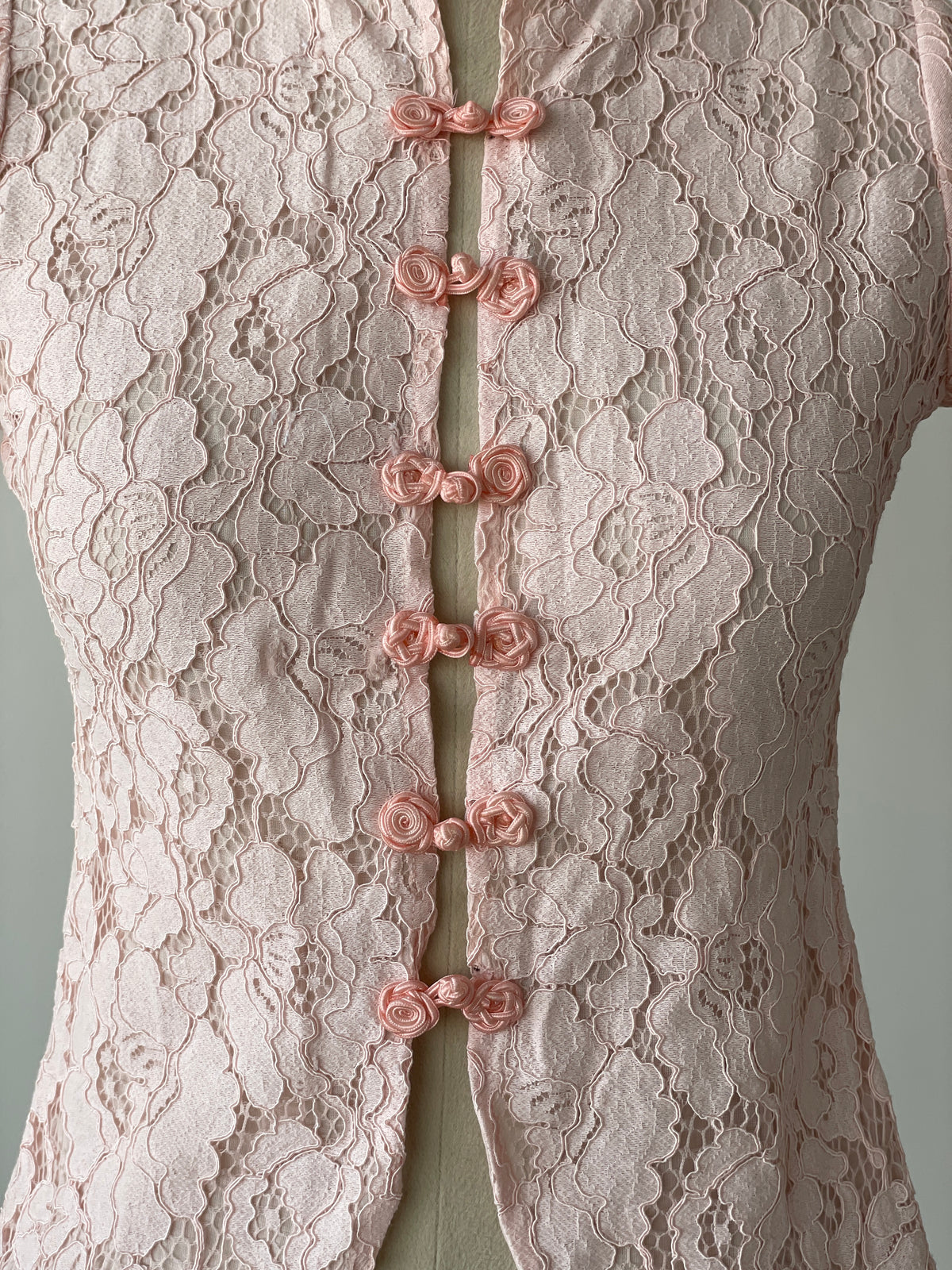 Lace Top in Pink - SAMPLE
