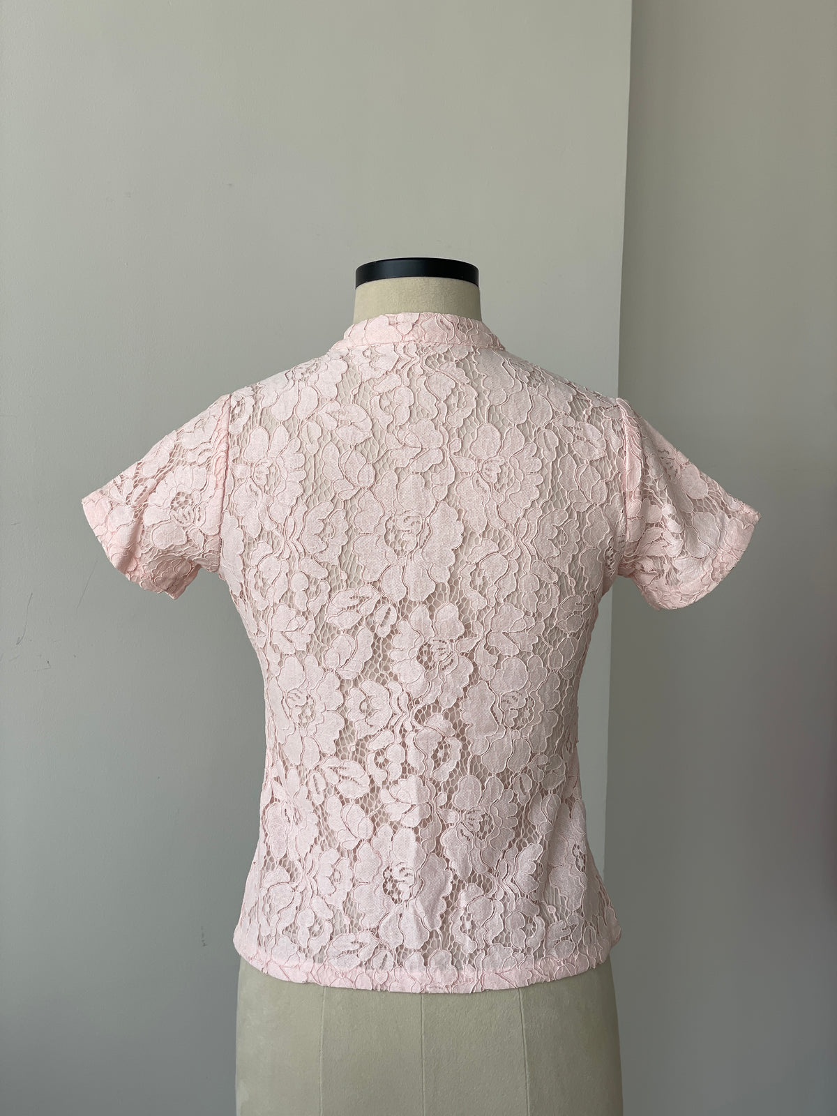 Lace Top in Pink - SAMPLE