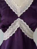 Lace Top in Violet - SAMPLE