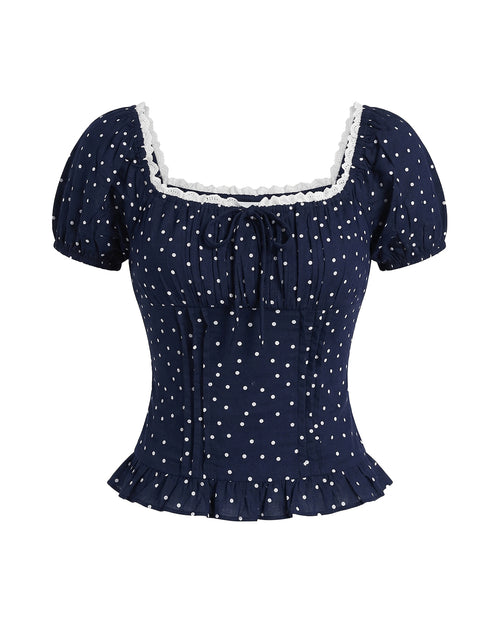 Isabelle Top in Polka Dot
