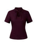 Keyhole Top in Burgundy