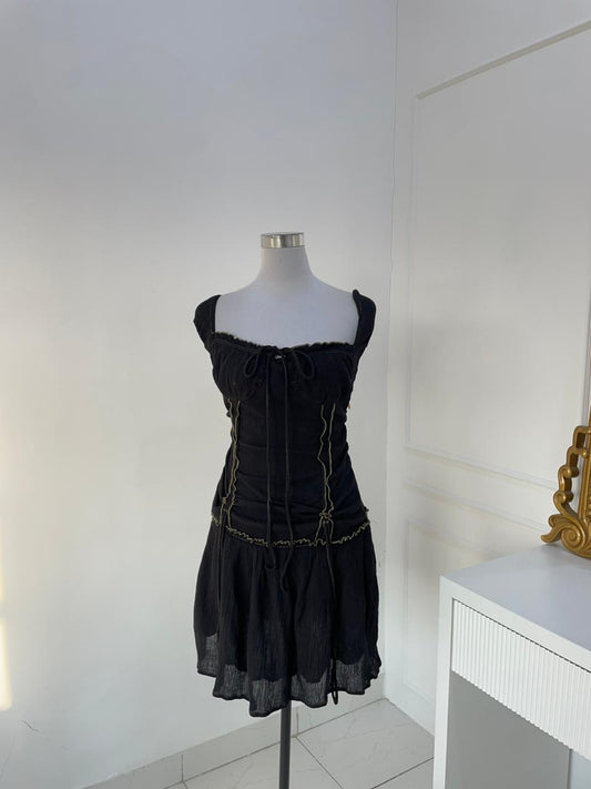 Black Bustier Dress (M-L)