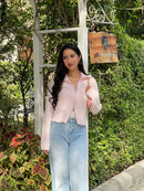 Softest Knit Zipper in Blush