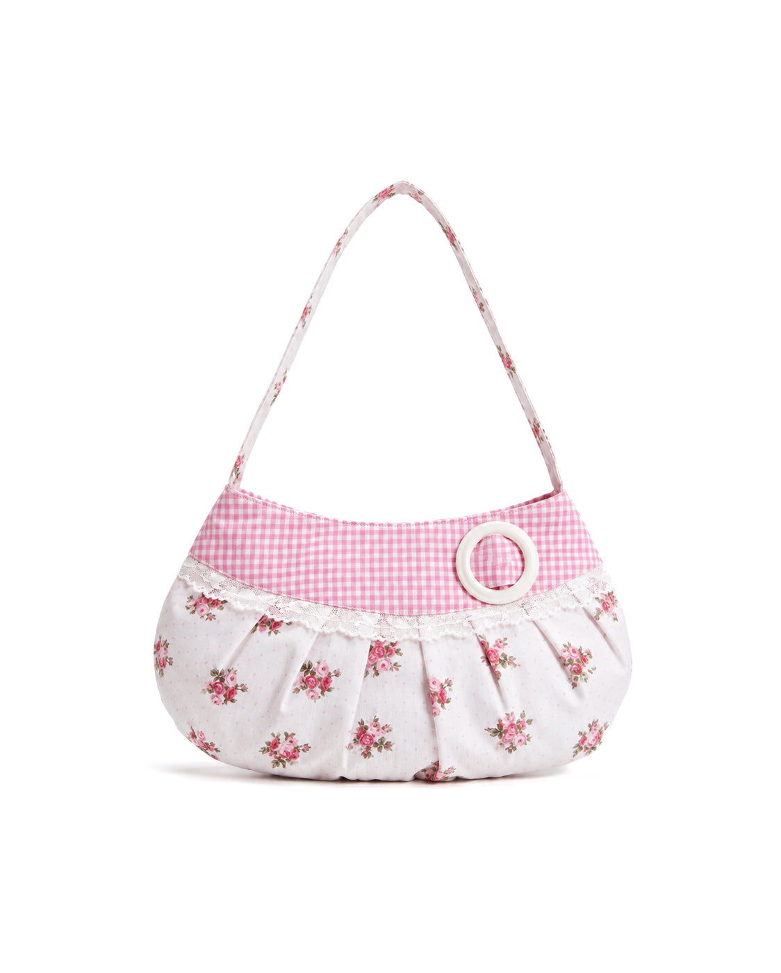 Lucy Shoulder Bag in Pink Floral