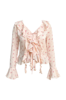 Juliette Ruffle Top in Floral