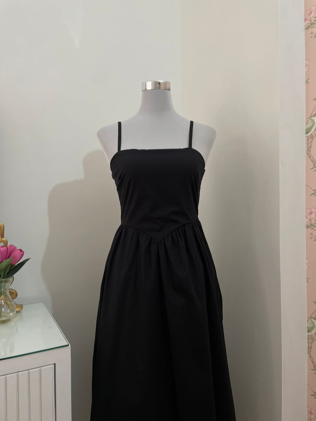 Princess Cut Dress-Black (XS-XL)