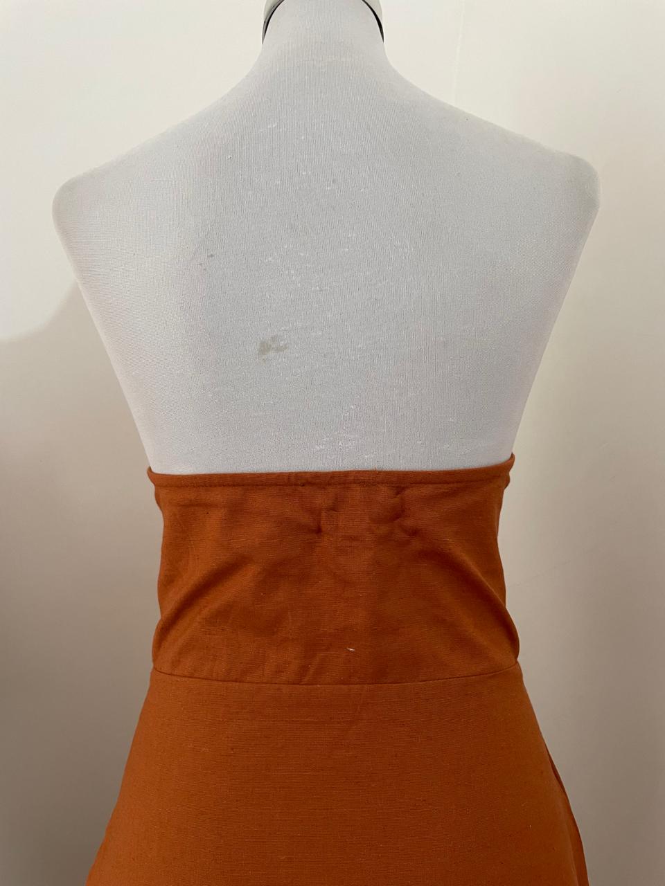 Rust Bow Dress (S-L)