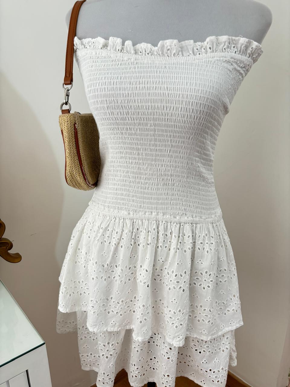 August Dress in White (XXS-M)