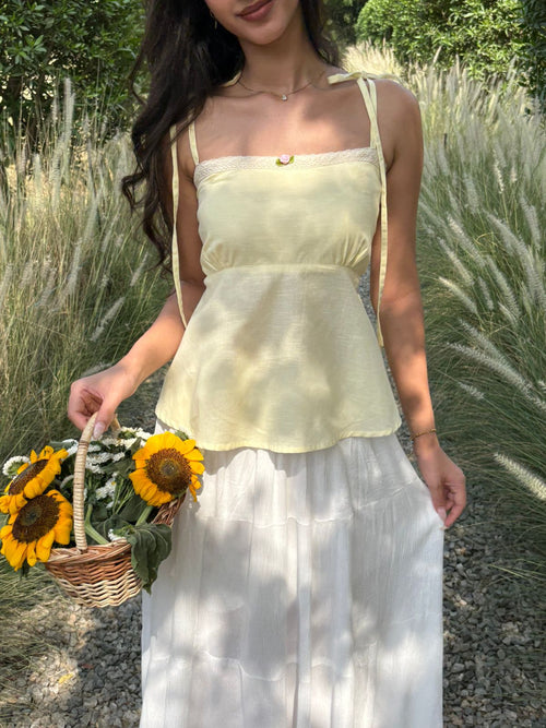 Lucy Top in Butter Yellow