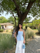 Lucy Top in Blue Gingham