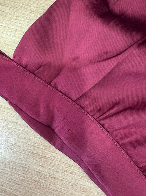 Lucine Satin Top in Burgundy - REVIVED FINDS
