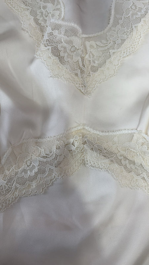 Lucine Satin Top in Cream - REVIVED FINDS