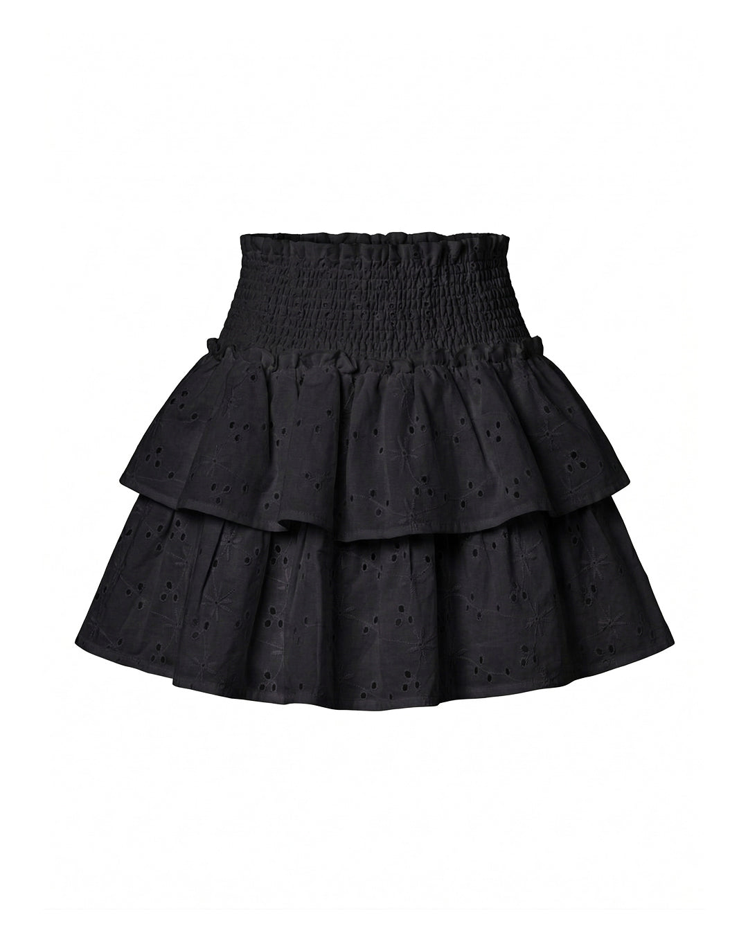 Bella Eyelet Skort in Black