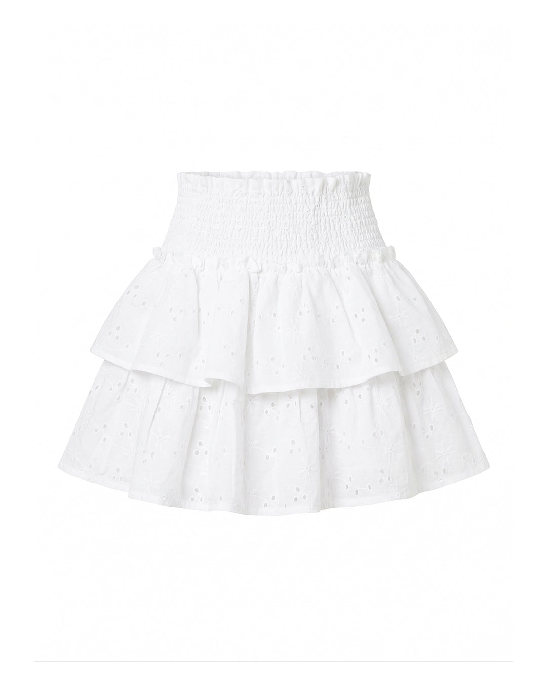 Bella Eyelet Skort in White