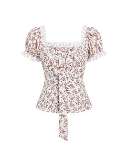 Daydream Bow Top in Floral