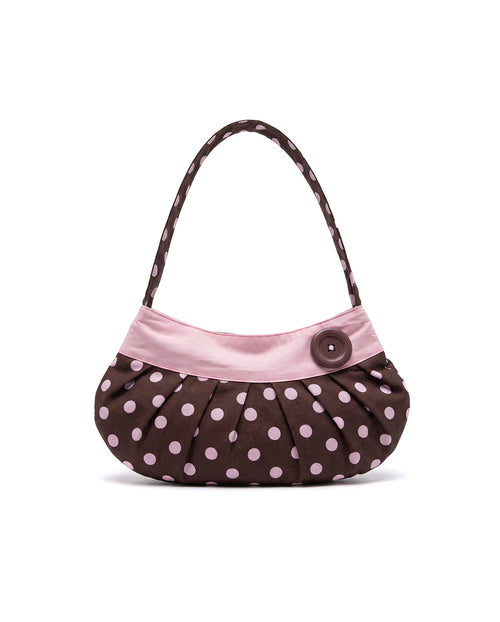 Lucy Bag in Brown Polka Dot