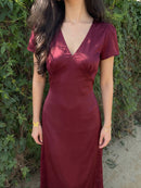 Eleanor Dress in Burgundy