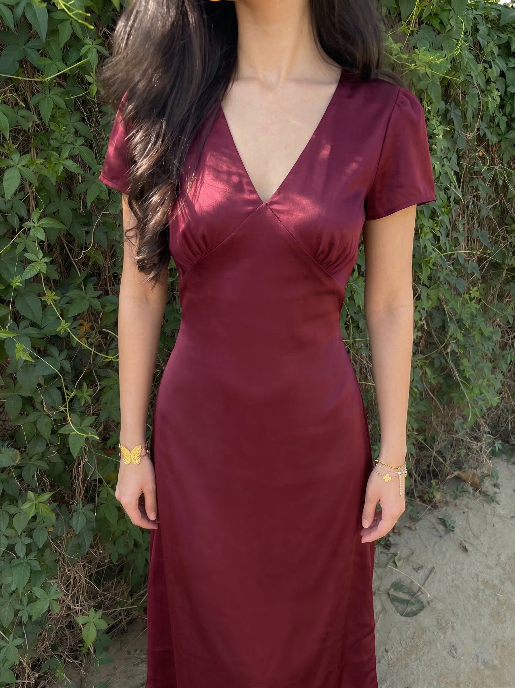 Eleanor Dress in Burgundy