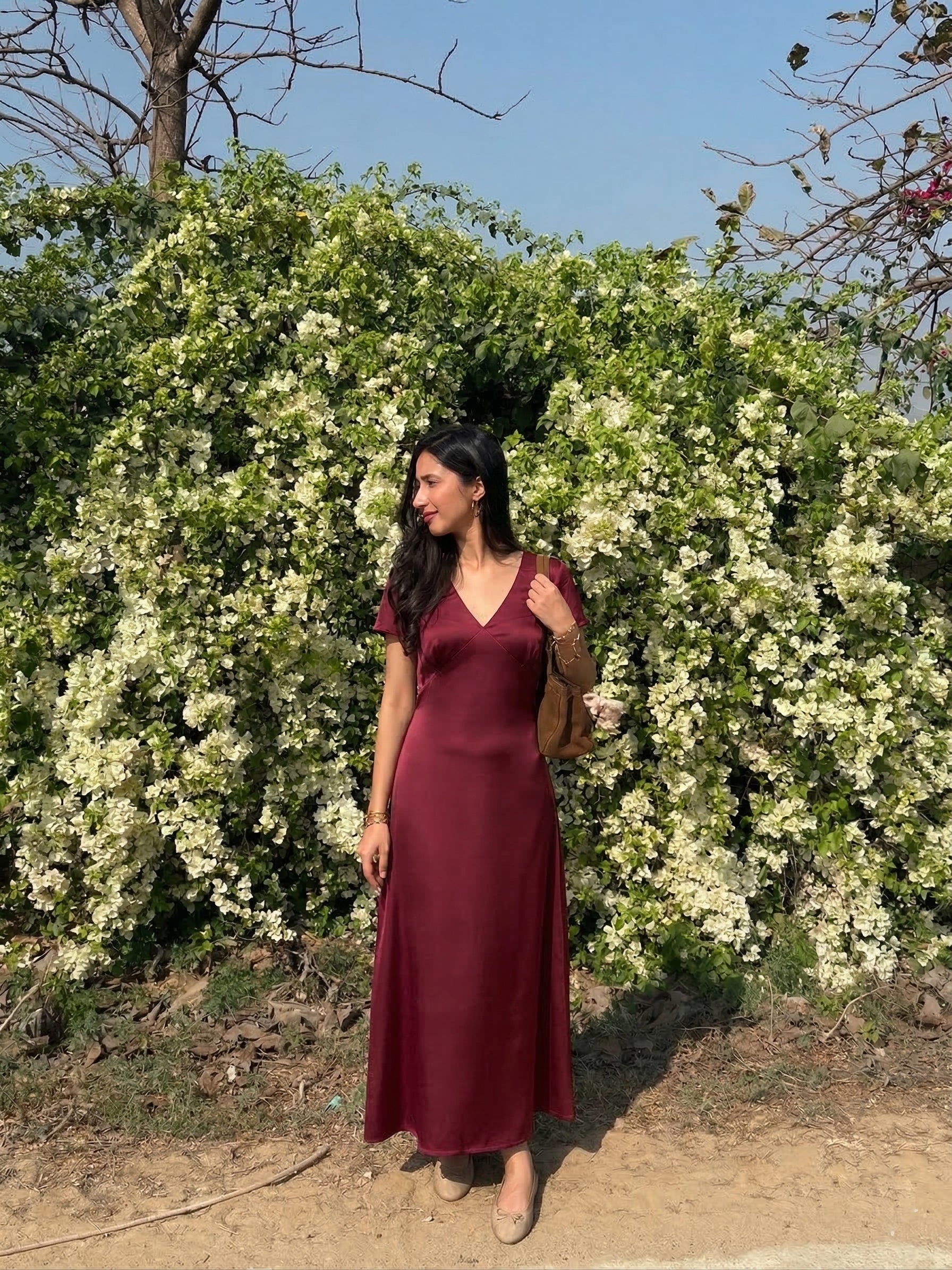 Eleanor Dress in Burgundy