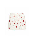 Eleanor Mini Skirt in Cherry
