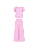 Sleepy Girl Set in Pink Gingham
