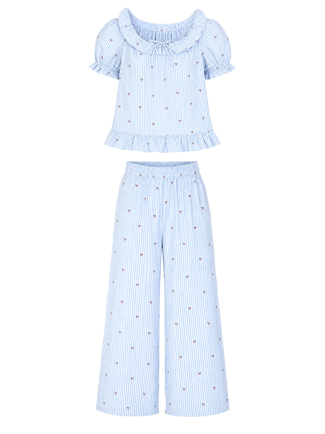 Sleepy Girl Cherry Set in Blue