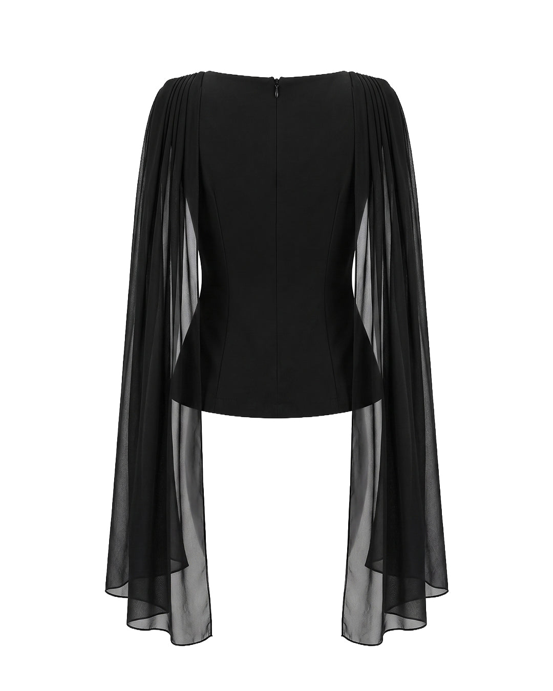 Audrey Dupatta Top in Black