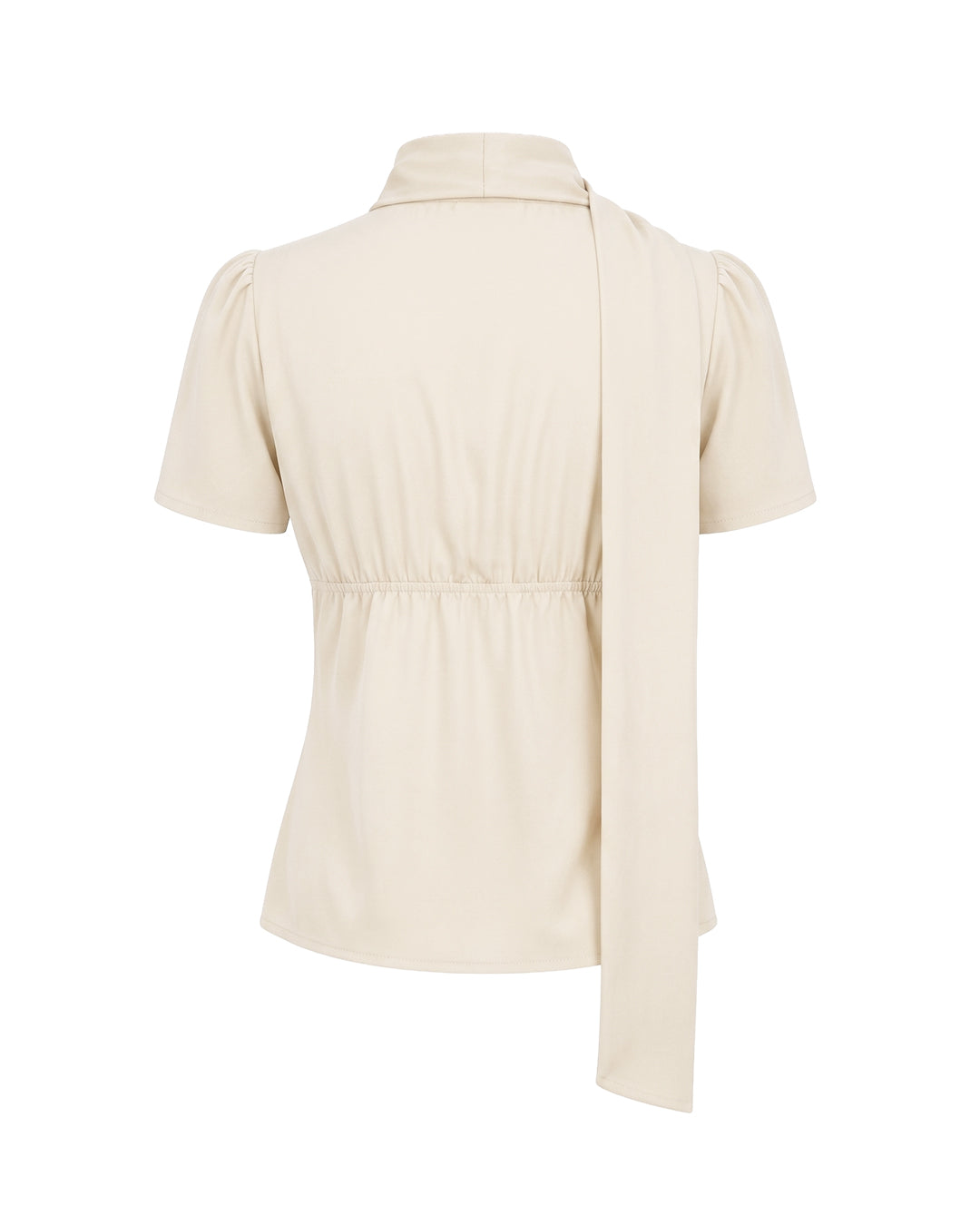 Sylvie Top with Scarf in Cream